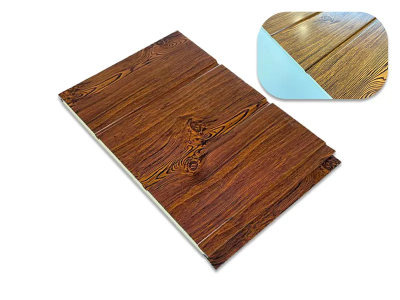 Double Groove Wood Grain Metal Carved Panels