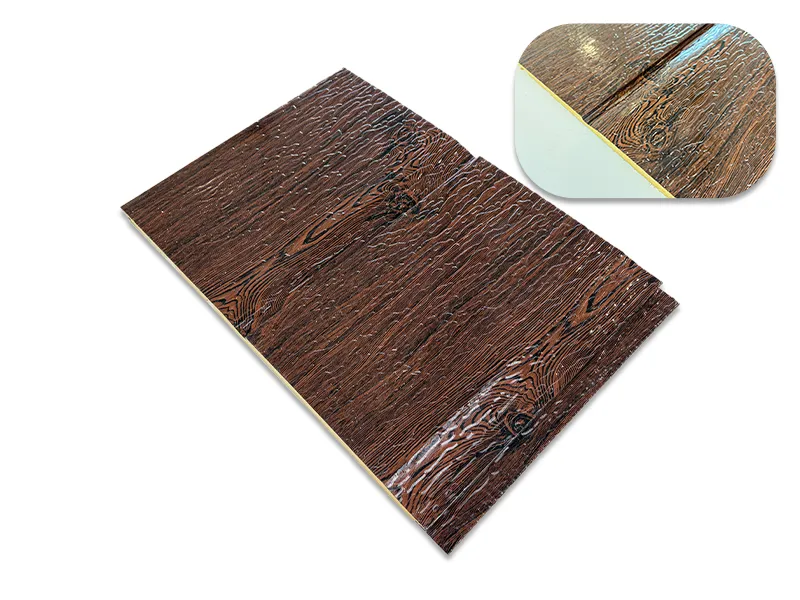 Single Groove Wood Grain Metal Carved Panels